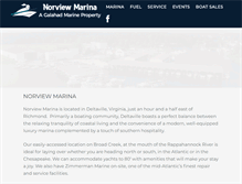 Tablet Screenshot of norviewmarina.com